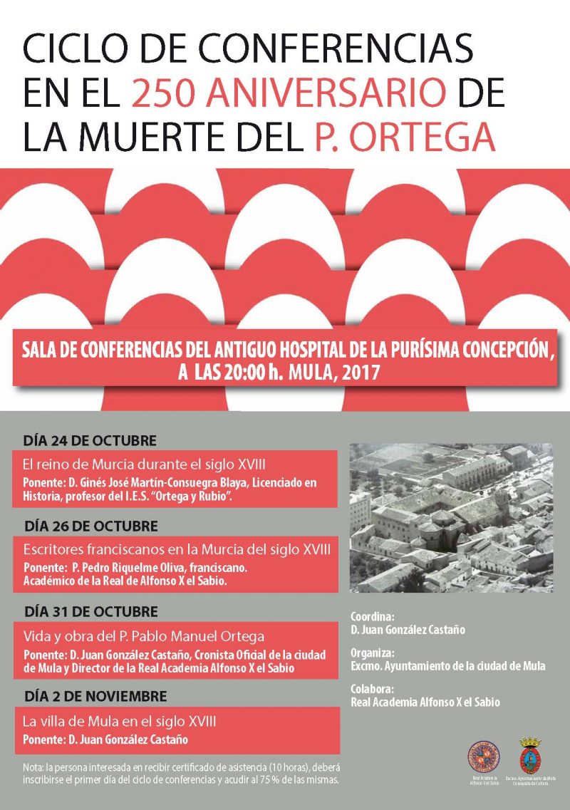 Ciclo de Conferencias en el 250 aniversario de la muerte del P.Ortega