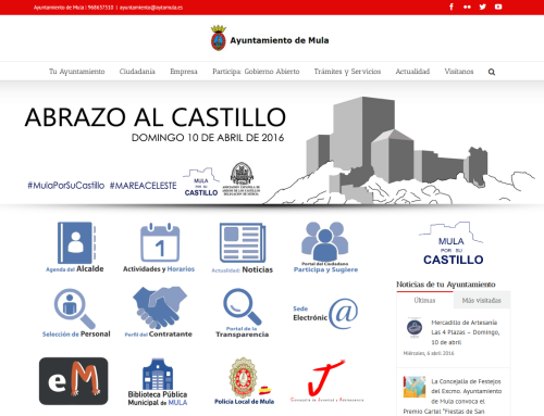 Presentación de la nueva web del Ayuntamiento de Mula – Viernes, 8 de abril a las 12:00h.