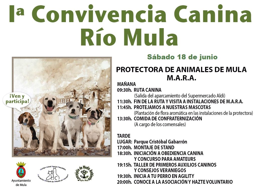 Cartel convivencia canina junio 2016