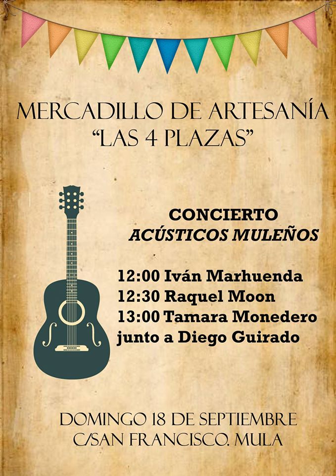 cartel mercadillo artesanía septiembre 2016