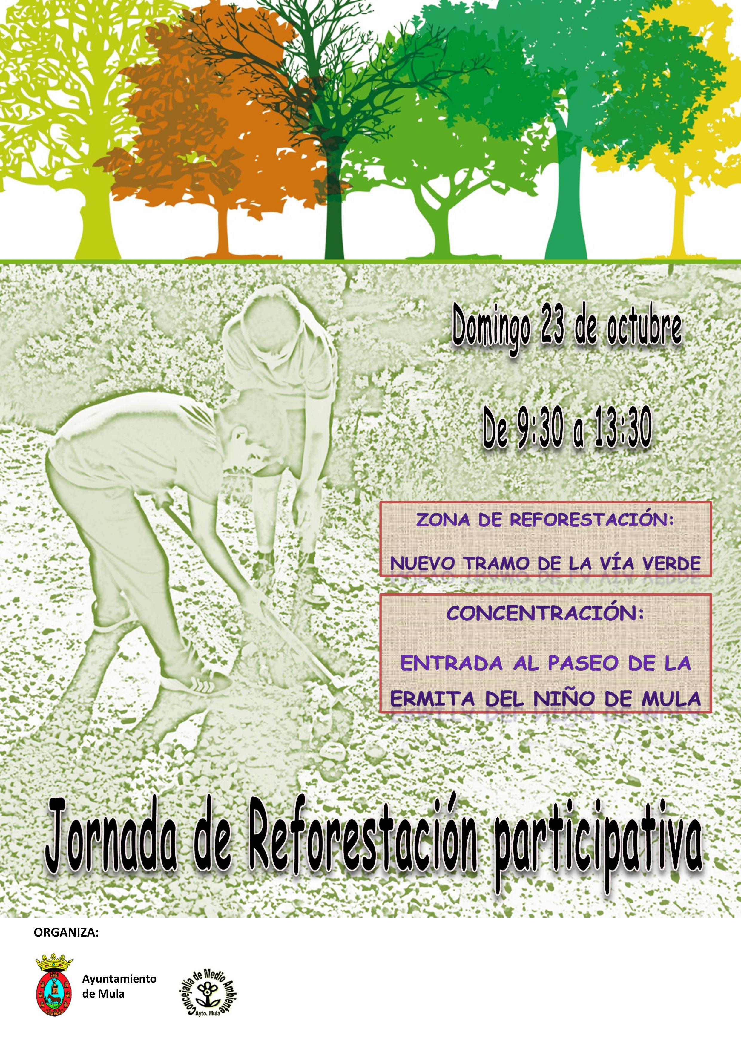 cartel jornada de reforestación participativa