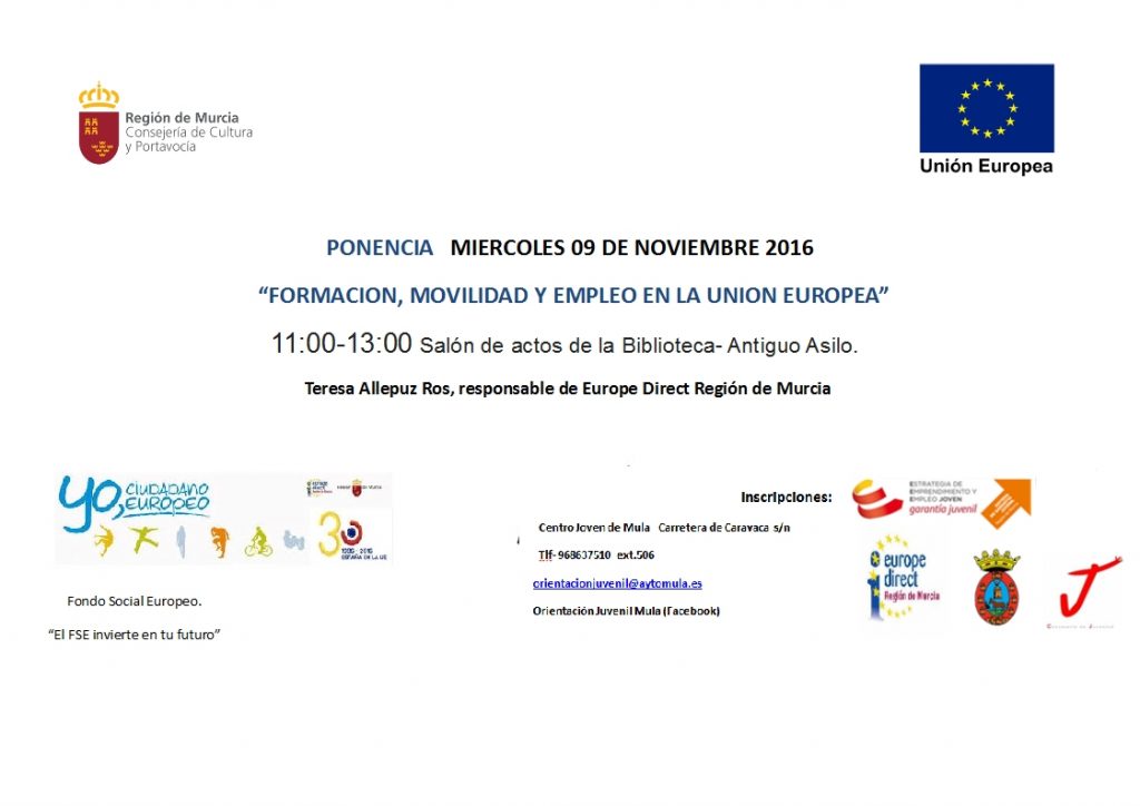 cartel ponencia erasmus noviembre 2016
