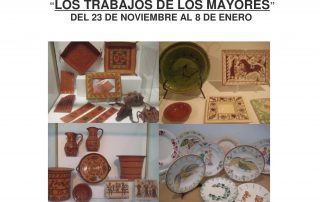 cartel exposición los trabajos de los mayores 2016