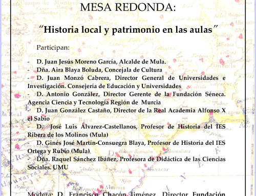 VI Día Regional de la Historia Local – Mesa redonda: «Historia local y patrimonio en las aulas» – 25 de noviembre