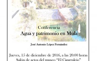 conferencia agua patrimonio cigarralejo