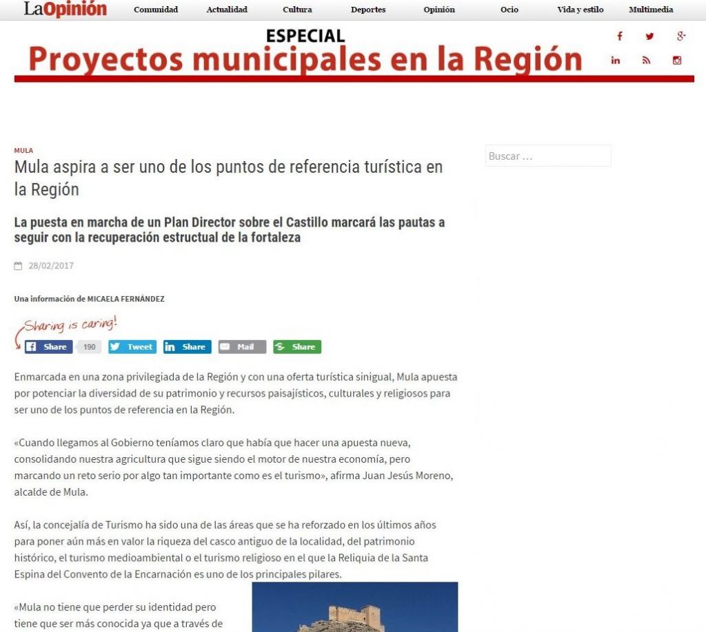 2017-03-01 10_04_00-Mula aspira a ser uno de los puntos de referencia turística en la Región - Proye