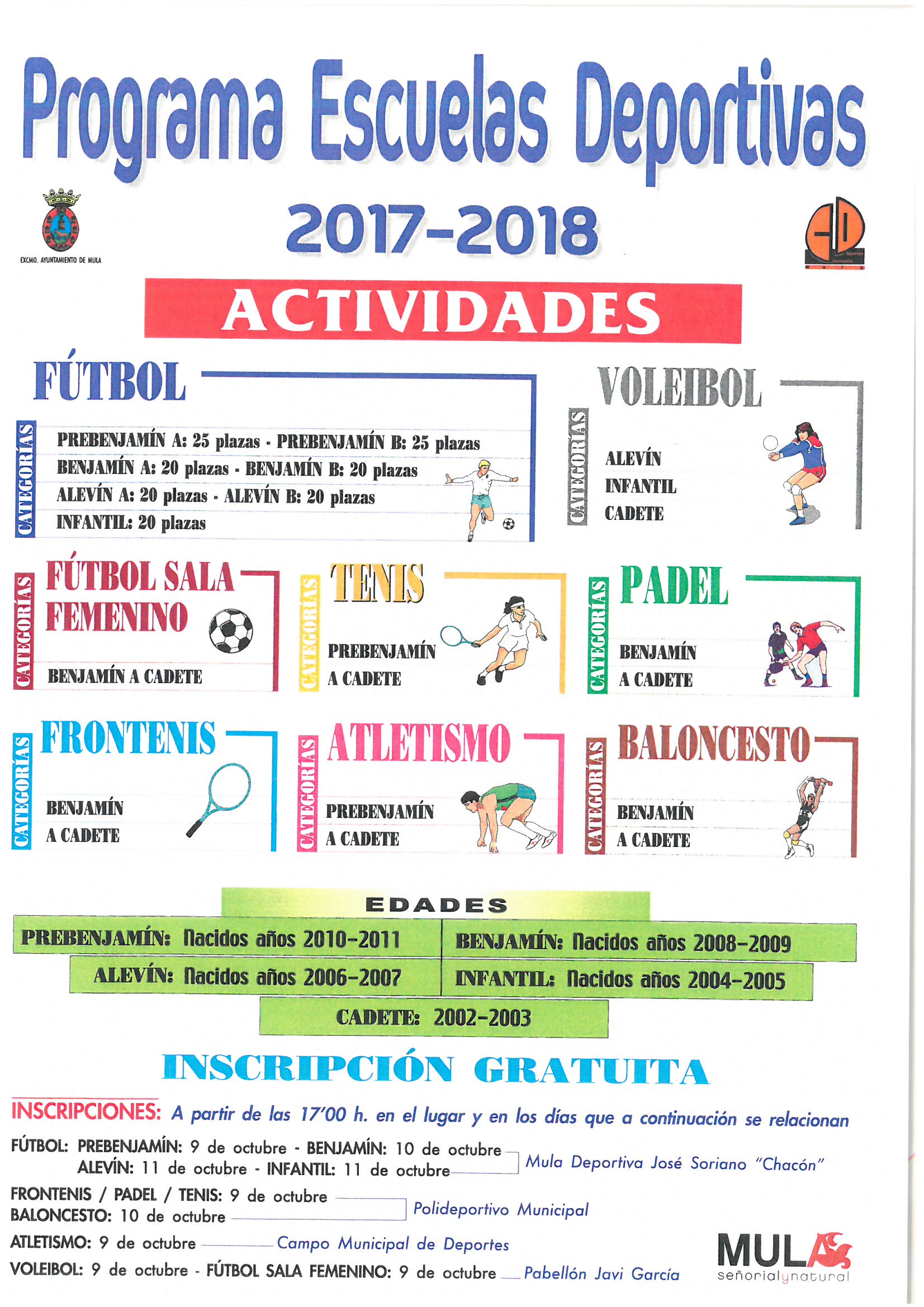 escuelas deportivas 2017_18