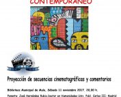 CARTEL CHARLA PINTURA EN EL CINE 2017