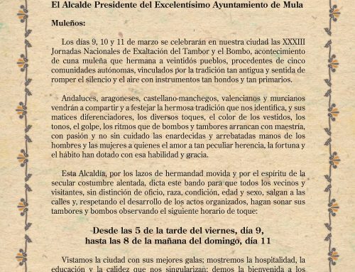 Bando XXXIII Jornadas Nacionales de Exaltación del Tambor y el Bombo