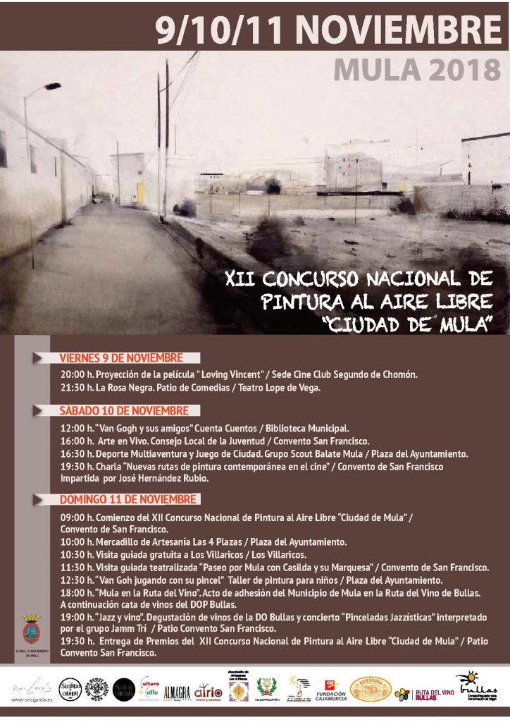 Cartel Pintura programacion Mula 2018