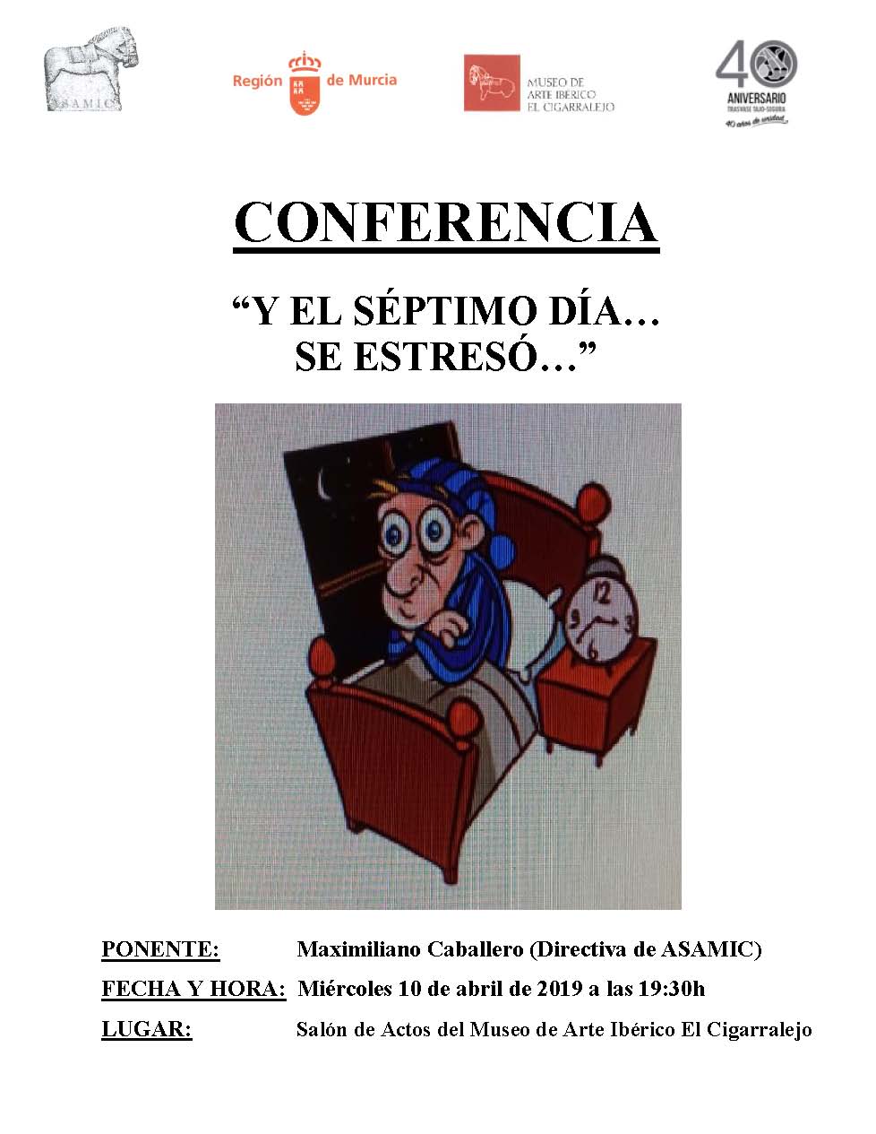 Cartel Conferencia Maxi Cigarralejo