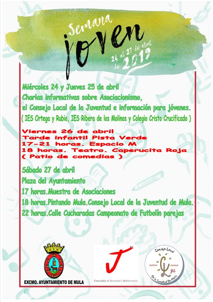 PROGRAMACIÓN SEMANA JOVEN 2019