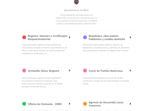 Cita previa vía web