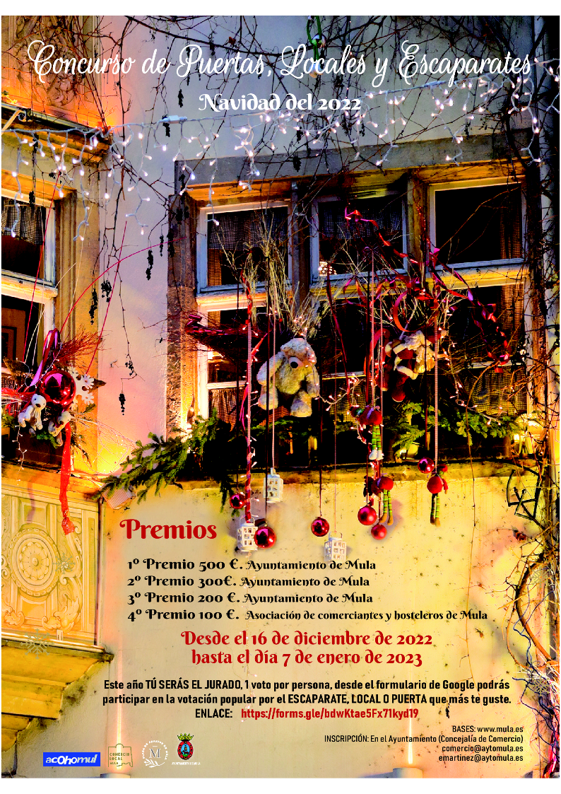 Cartel Concurso de Puertas, Locales y Escaparates 2022