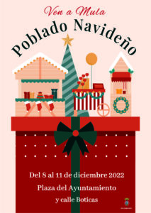 Cartel mercadillo - Poblado Navideño